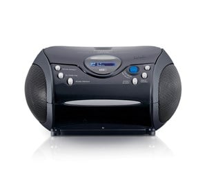 CD-spiller - Lenco SCD-24 Black - Portable stereo FM radio with CD player - SCD-24DAB BK