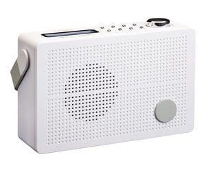 DAB, nettverks- og klokkeradio - Lenco PDR-030WH - Portable DAB+/FM radio with alarm function - White - DAB/DAB+/FM - Mono - Hvit - PDR-030WH