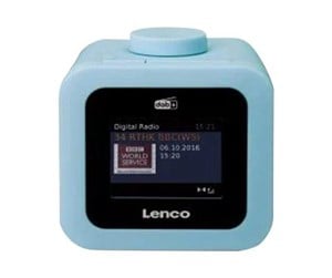 DAB, nettverks- og klokkeradio - Lenco CR-620BU - DAB+/FM Clock Radio with colour display - Blue - DAB/DAB+/FM - Blå - CR-620BU