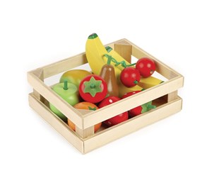 Treleker - Tidlo Wooden Fruit in a Crate - T0131