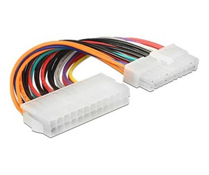 Strømkabel (intern) - DeLOCK - Power Cable - 24 pin ATX to 20 pin ATX - 11 cm - 65606