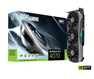 Grafikkort - ZOTAC GeForce RTX 4070 Trinity - 12GB GDDR6X RAM - Grafikkort - ZT-D40700D-10P