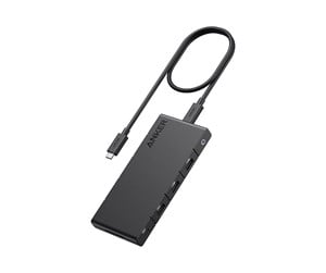 Dokkingstasjon - Anker 364 USB-C Hub (10-in-1 Dual 4K HDMI) - Black - A83A2G11