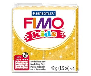 Byggesett - Fimo Kids Modeling Clay Glitter Gold 42gr - 78535