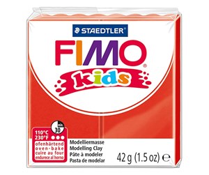 Byggesett - Fimo Kids Modeling Clay Red 42gr - 78522