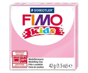 Byggesett - Fimo Kids modeling clay pink 42gr - 78523