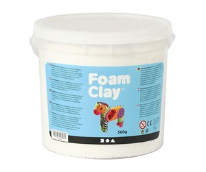 Kreative leker - Foam Clay - White 560gr. - 78821