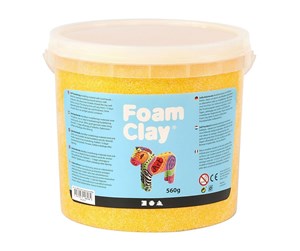 Kreative leker - Foam Clay - Yellow 560gr. - 78824