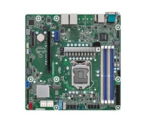 Hovedkort - ASRock Rack E3C252D4U - motherboard - micro ATX - LGA1200 Socket - C252 Hovedkort - Intel C252 - Intel LGA1200 socket - DDR4 RAM - Micro-ATX - E3C252D4U