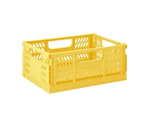 Barnerom - 3 Sprouts - Modern Folding Crate Medium Yellow - ICMDYL