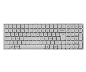 Tastatur - Lofree FLOW 100 - Linear Kailh Ghost - Tastatur - Nordisk - Hvit - OE919FLOW100 White EU