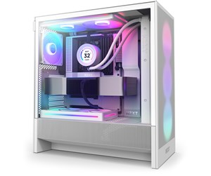 Kabinett - NZXT H5 Flow RGB (2024) - Kabinett - Miditower - Hvit - CC-H52FW-R1