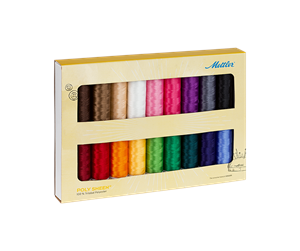 Symaskin - Amann/Mettler Embroidery thread set in basic colors of 18 rl. - 5090-0000