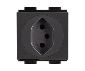 Diverse kabel - Crestron Electronics Crestron FT2A-PWR-SW series FT2A-PWR-SW-1-BASIC - power socket-outlet - power outlet module single Switzerland - 1 gang - 1 power socket - black - FT2A-PWR-SW-1-BASIC