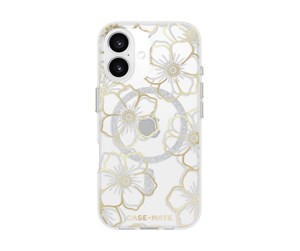 Mobil - Deksel og etui - Case Mate Floral Gems - Gold - MagSafe - iPhone 16 - CM054332