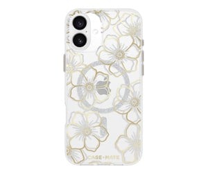 Mobil - Deksel og etui - Case Mate Floral Gems - Gold - MagSafe - iPhone 16 Plus - CM054374