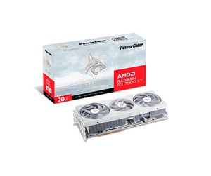 Grafikkort - PowerColor Radeon RX 7900 XT Hellhound Spectral White - 20 GB GDDR6 RAM - Grafikkort - RX7900XT 20G-L/OC/WHITE