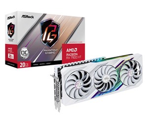 Grafikkort - ASRock Radeon RX 7900 XT Phantom Gaming White OC - 20 GB GDDR6 RAM - Grafikkort - 90-GA4XZZ-00UANF