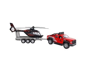 Leketøysbil - Kids Globe Off-Road Vehicle with Helicopter Traile - 520249