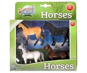 Figurer - Kids Globe Horses 4pcs. 1:32 - 570199