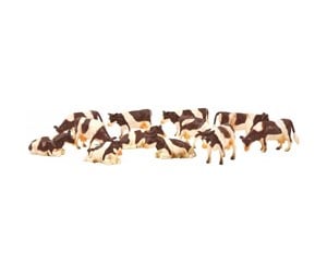 Figurer - Kids Globe Cows Red/Fur 12pcs. 1:32 - 571968