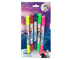 Arts & Crafts - Tilbehør - Undercover Stamp pen 2in1 Frozen 4 pcs. - FRZX0744