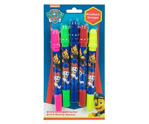 Arts & Crafts - Tilbehør - Undercover Stamp pen 2in1 PAW Patrol 4 pcs. - PPDT0744