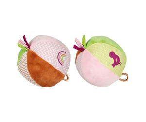 Babyleker - Goki Soft Ball with a Bubble Pink Green - 65300