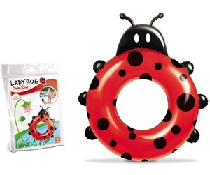 Vannlek - Mondo Swimming Ring Ladybug 50cm - 16831