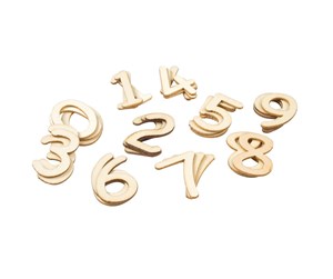 Arts & Crafts - Tilbehør - Creative Craft Group Wooden Numbers 30pcs. - CR0181/21GE