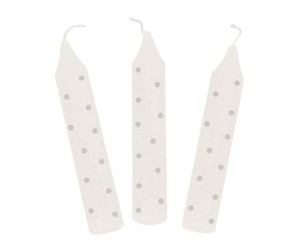 Leketøy - Goki Birthday Candles with Gray Dots 10 pcs. - 60695