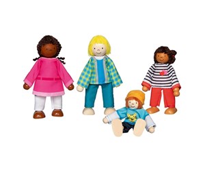 Dukker, Bamser & Utstyr - Goki Flexible Dolls Intercultural Family 4pcs. - 51463