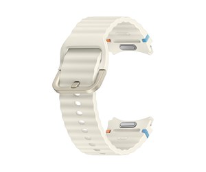 Smartklokke - Tilbehør - Samsung Galaxy Watch7 Sport Band (S/M) - Cream - ET-SNL30SWEGEU