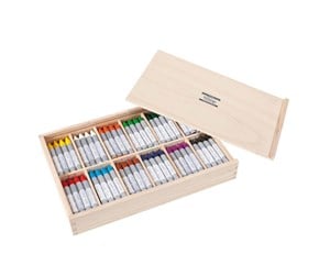 Kreative leker - Creall Wax Crayons in Storage Box 144pcs. - 08342