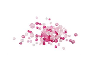 Kreative leker - Creativ Company Faceted Beads Mix Pink 45 grams - 618841