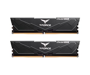 RAM - Team Group T-Force Vulcan DDR5-5200 - 16GB - CL40 - Dual Channel (2 pcs) - AMD EXPO & Intel XMP - Svart - FLBD516G5200HC40CDC016