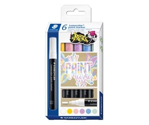 Konferanse & Presentasjon - Staedtler Acrylic marker Lumocolor 6pc pastel - 349 C6-1