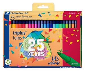 Konferanse & Presentasjon - Staedtler FibreTip pen tripl.col.25pcs Birth. - 323 C25TA