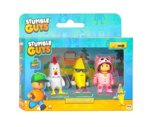 Figurer - Boti Stumble Guys Action Figures - Chicken Banana Guy Meowmer 3pcs. - 39462