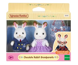 Dukker, Bamser & Utstyr - Sylvanian Families Chocolate Rabbit Grandparents - 5190