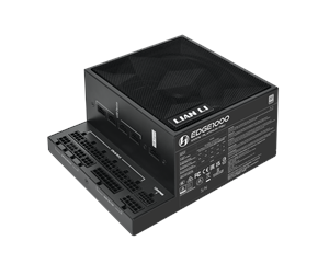 Strømforsyning (PSU) - Lian Li EDGE 1000 Strømforsyning (PSU) - 1000 Watt - 120 mm - ATX 3.1 - 80 Plus Platinum sertifisert - EG1000 Black