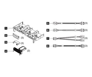 Kjøling og vifter - Lenovo - air duct kit - 4X67A82883