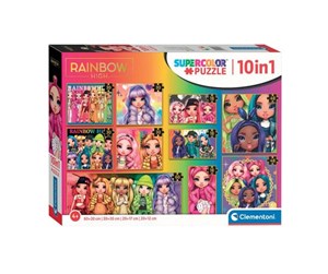 Puslespill - Clementoni Jigsaw Puzzle Super Color 10in1 Rainbow High Gulv - 20273