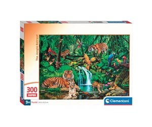 Puslespill - Clementoni Jigsaw Puzzle Super Color The Jungle Retreat 300pcs. Gulv - 21721