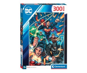 Puslespill - Clementoni Jigsaw Puzzle Super Color DC Comics Justice League 300pcs. Gulv - 21725