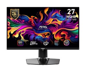 Skjerm - 26.5" MSI MAG 271QPX - 2560x1440 - 360Hz - QD-OLED - MAG 271QPX QD-OLED