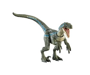 Figurer - Jurassic World Hammond Collection Velociraptor Blue Dinosaur Figure 21cm - HTV62