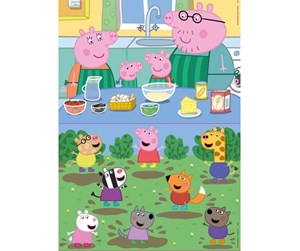 Puslespill - Educa 2X25 Peppa Pig Wood - 80-19995