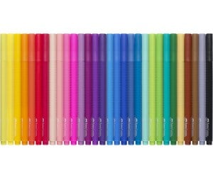 Skrive- & Tegneverktøy - Faber Castell - Fibre-tip markers Grip Color set 30 pcs (155335) - 155335