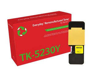 Printertilbehør blekk/toner - Xerox Everyday - yellow - compatible - remanufactured - toner cartridge (alternative for: Kyocera TK-5230Y) - return programme - Laser toner Yellow - 006R04807